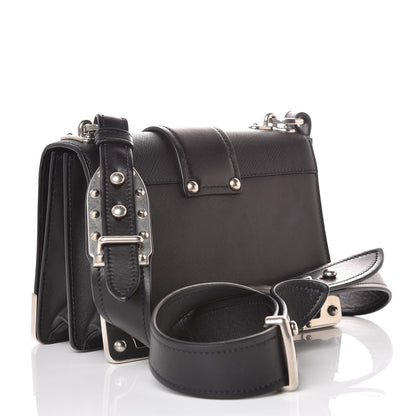 Prada City Calf Saffiano Cahier Bag Black 3 of 8