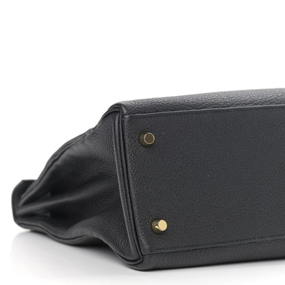 Hermes Togo Matte Alligator Kelly Retourne Touch 32 Black 9 of 10