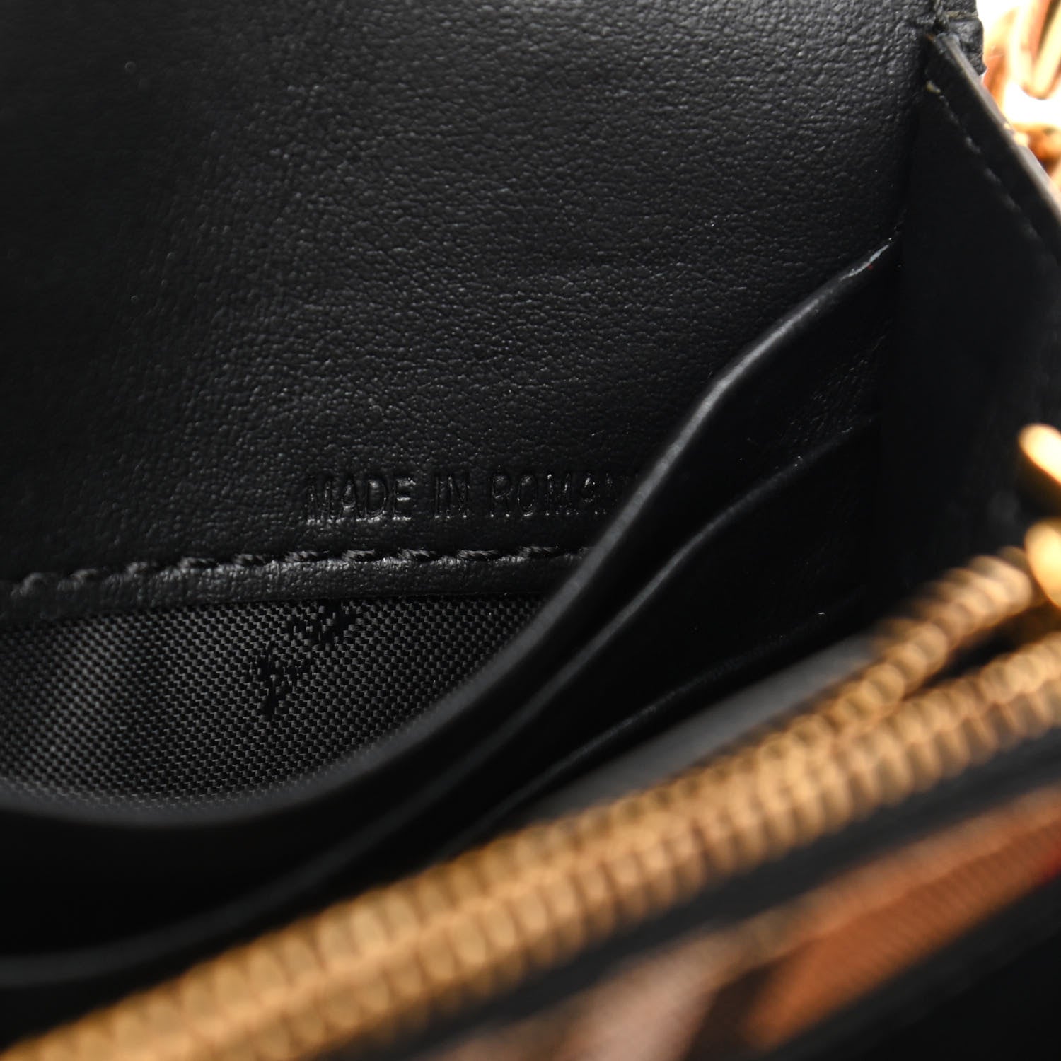 Burberry Vintage Check Henley Wallet On Chain Black 7 of 11