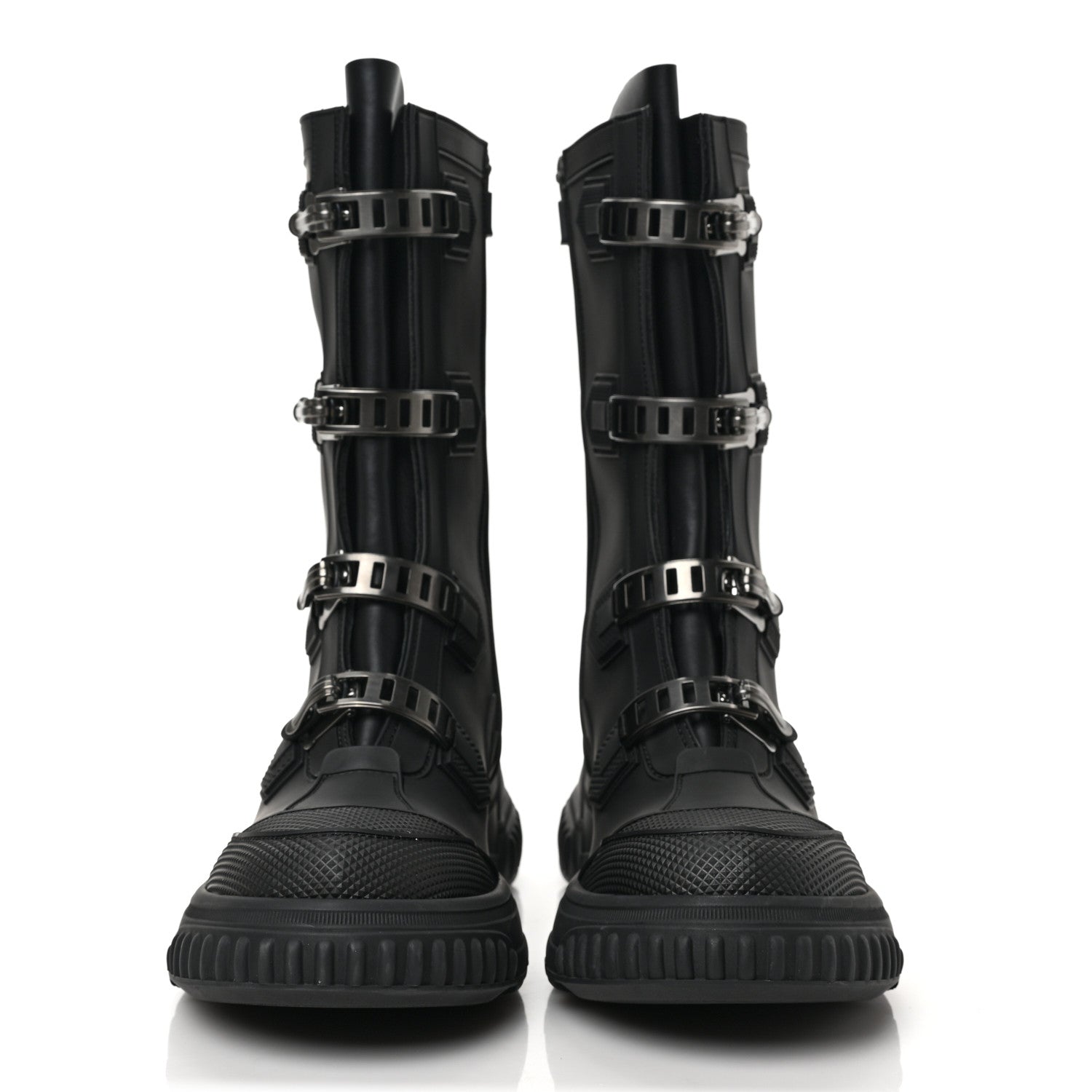 Christian Dior Neoprene Rubber Diorground Low Boots 38 Black 2 of 9