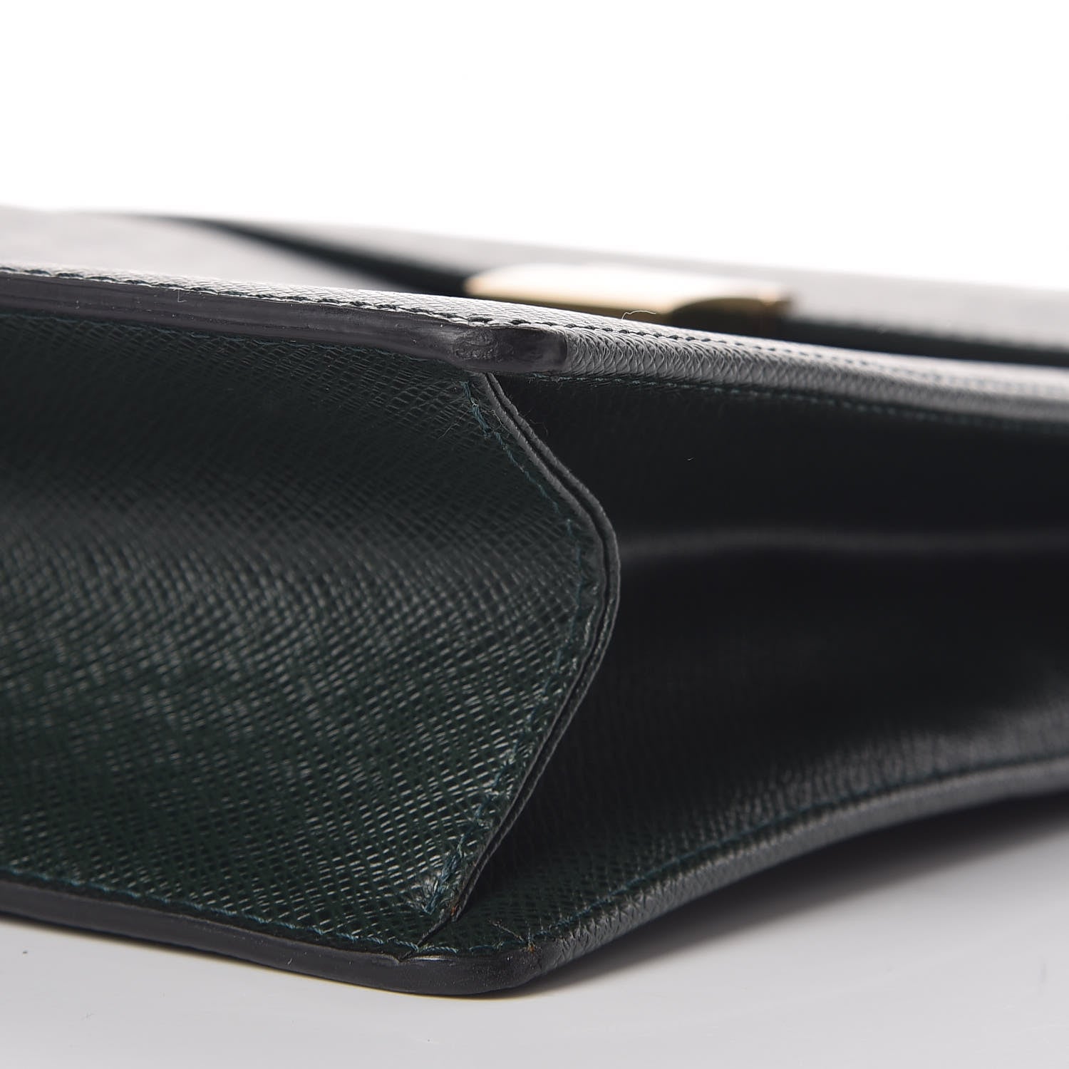 Louis Vuitton Taiga Serviette Khazan 1 Soufflet Briefcase Vert 7 of 13