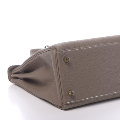 Hermes Togo Kelly Retourne 32 Etoupe 8 of 12