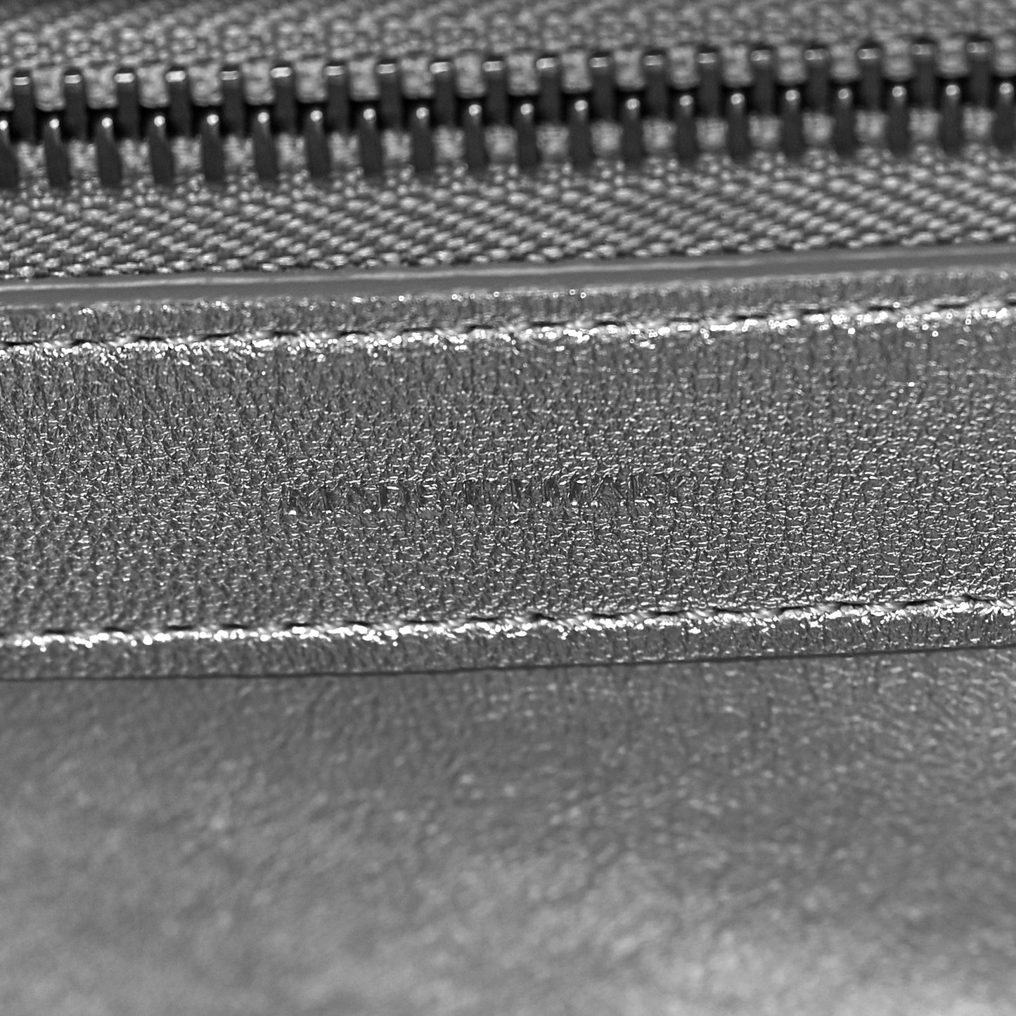 Laminated Lambskin Micro Luggage Silver