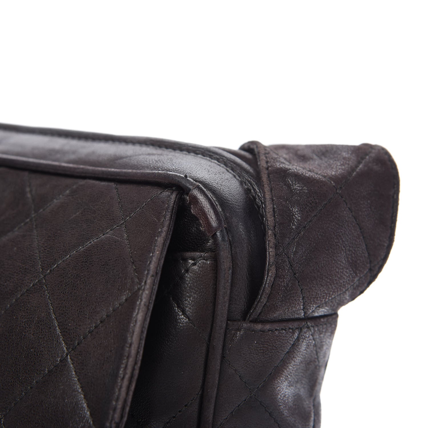 Chanel Lambskin Quilted Tassel Flap Camera Case Brown 12 of 13