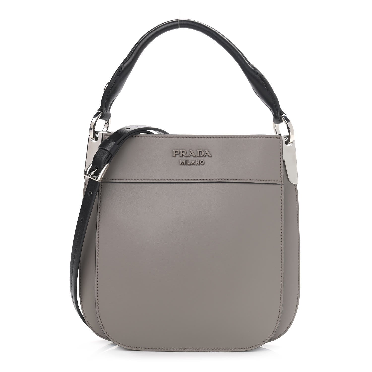 Prada City Calfskin Small Margit Bag Argilla Black 1 of 8