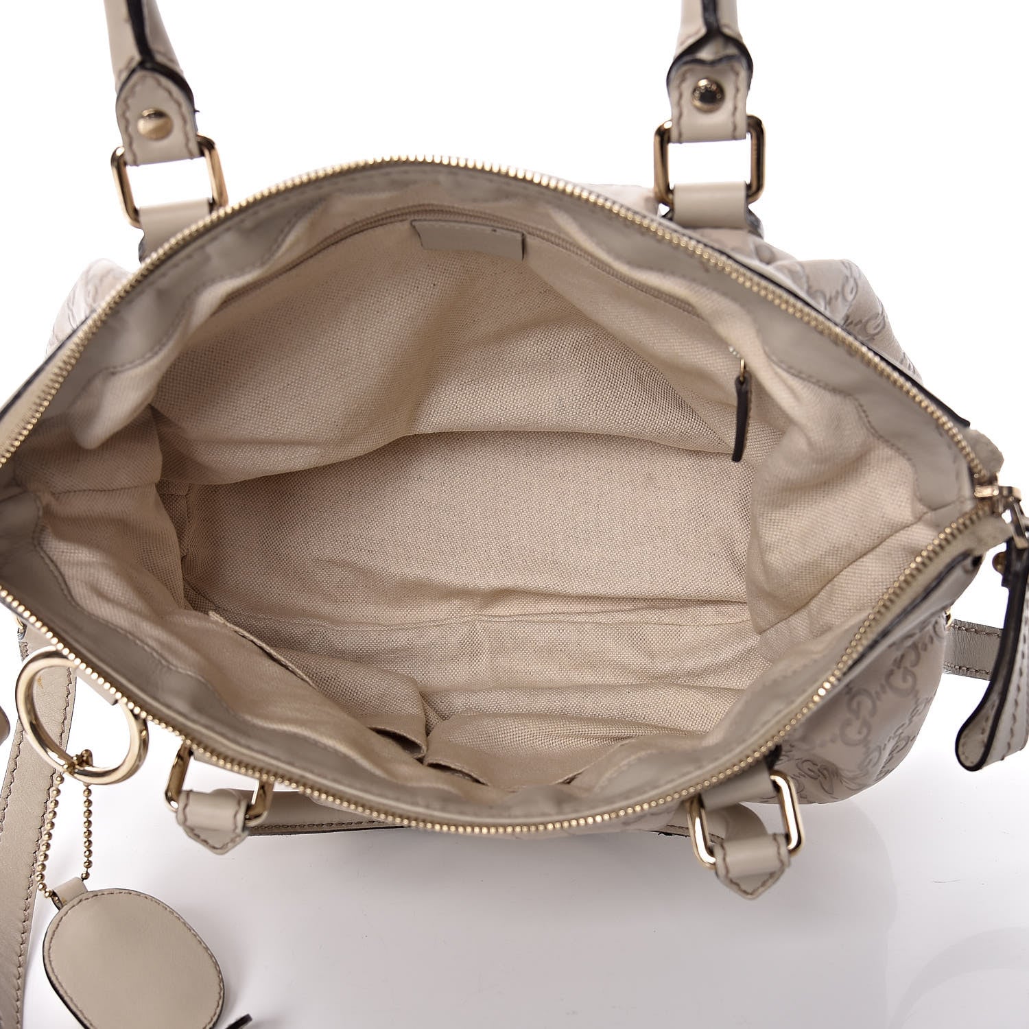 Gucci Guccissima Medium Sukey Top Handle Bag White 5 of 14