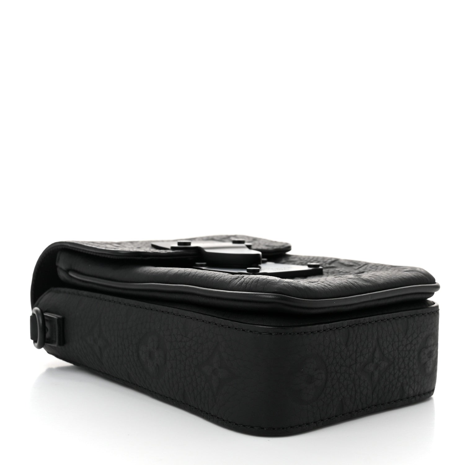 Louis Vuitton Taurillon Monogram S Lock Wearable Wallet Black 4 of 10