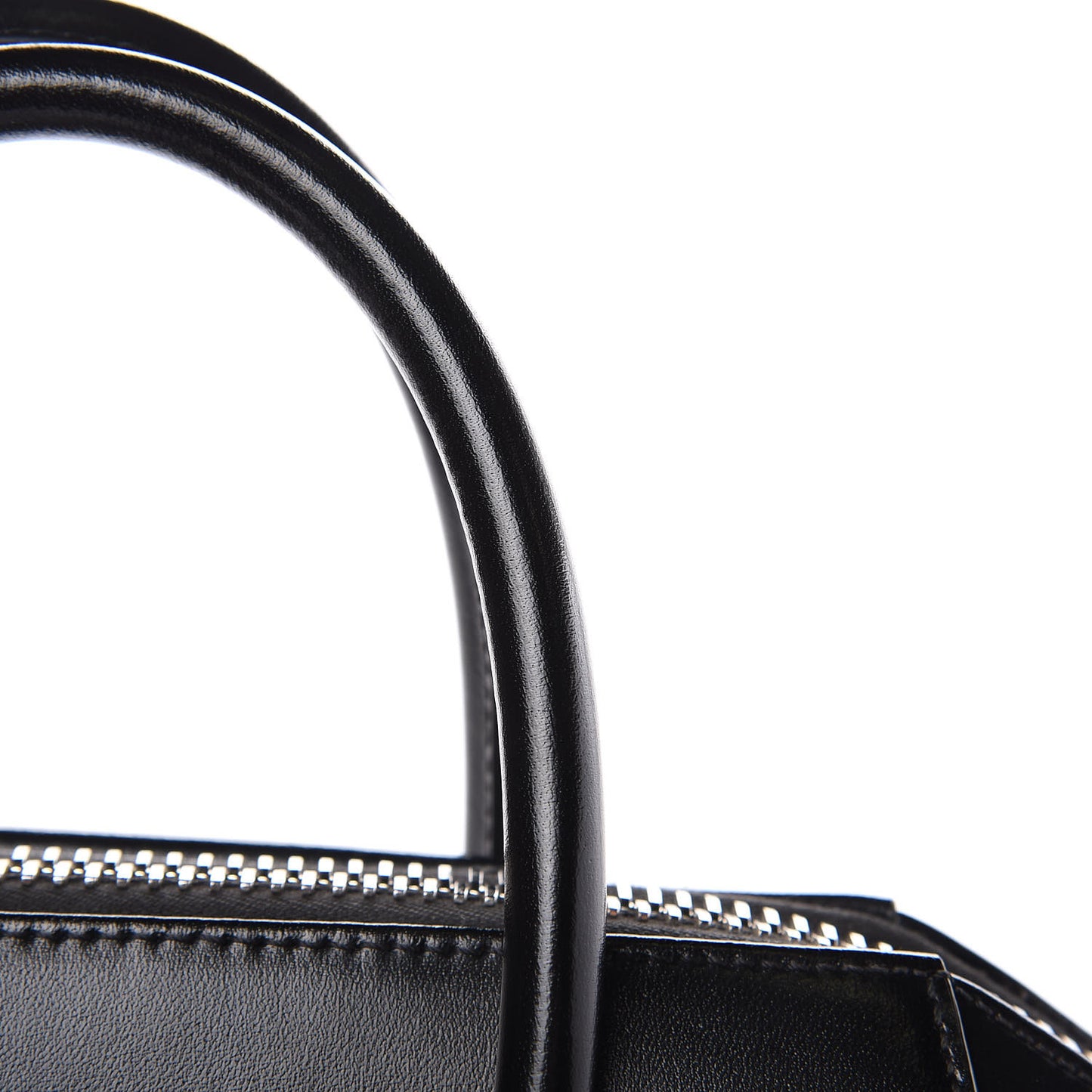Shiny Lord Calfskin Small Antigona Black