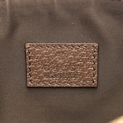 Gucci GG Supreme Monogram Textured Calfskin Web Large Ophidia Cosmetic Case Beige Ebony New Acero 6 of 7