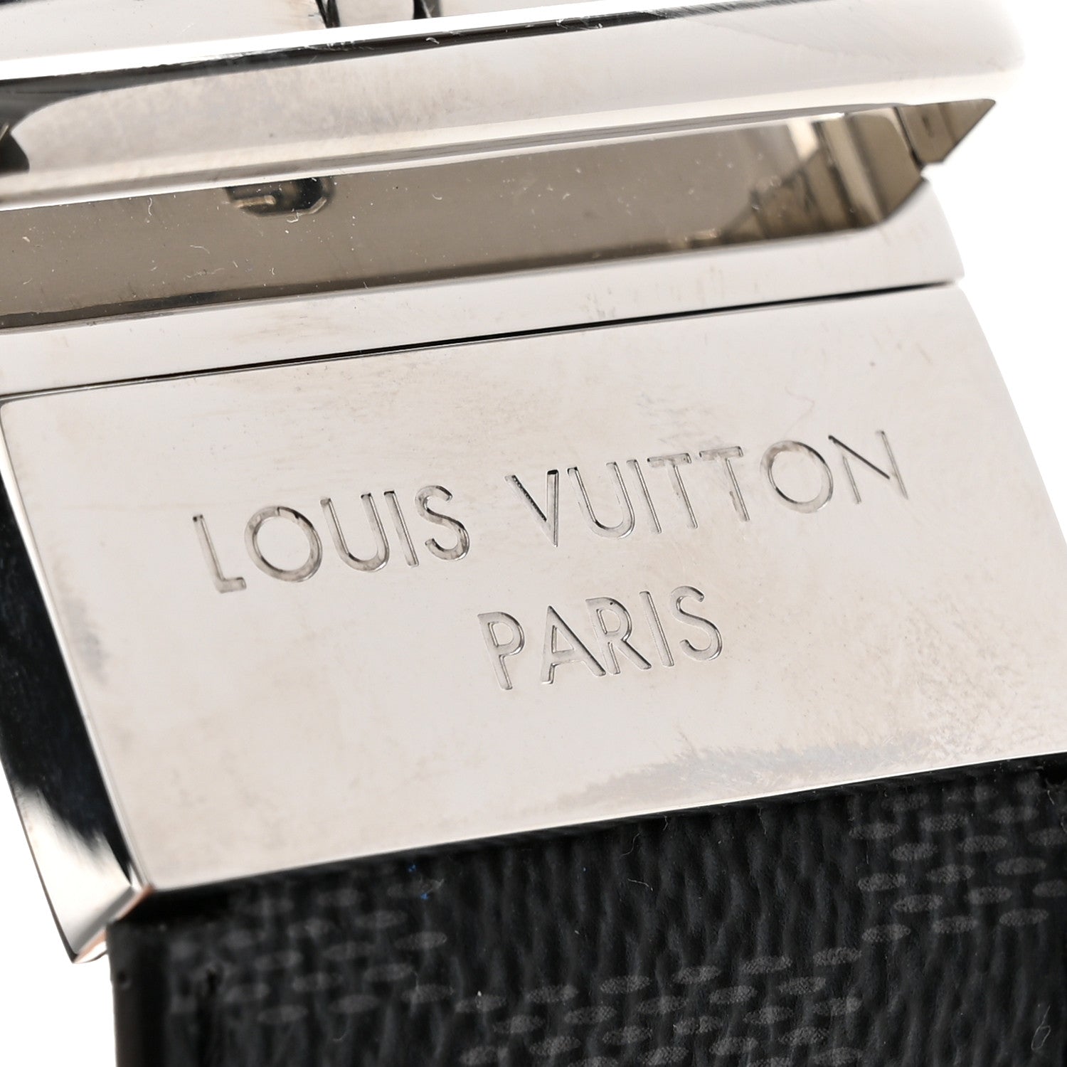 Louis Vuitton Damier Graphite Calfskin Belt 85 34 Black 6 of 7