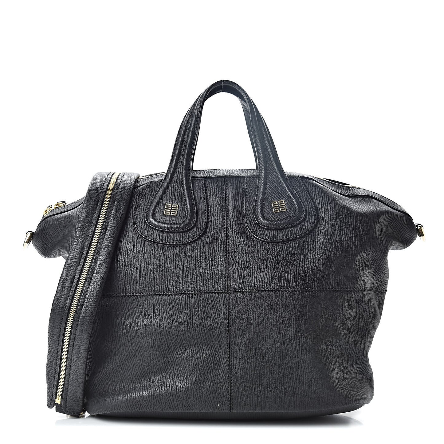 Textured Calfskin Medium Nightingale Black