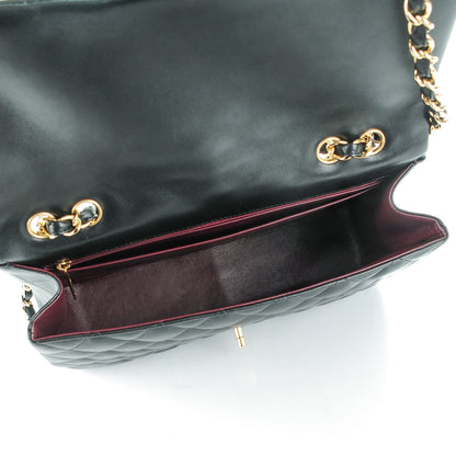 Chanel Lambskin Quilted Jumbo Single Flap Black 6 of 15