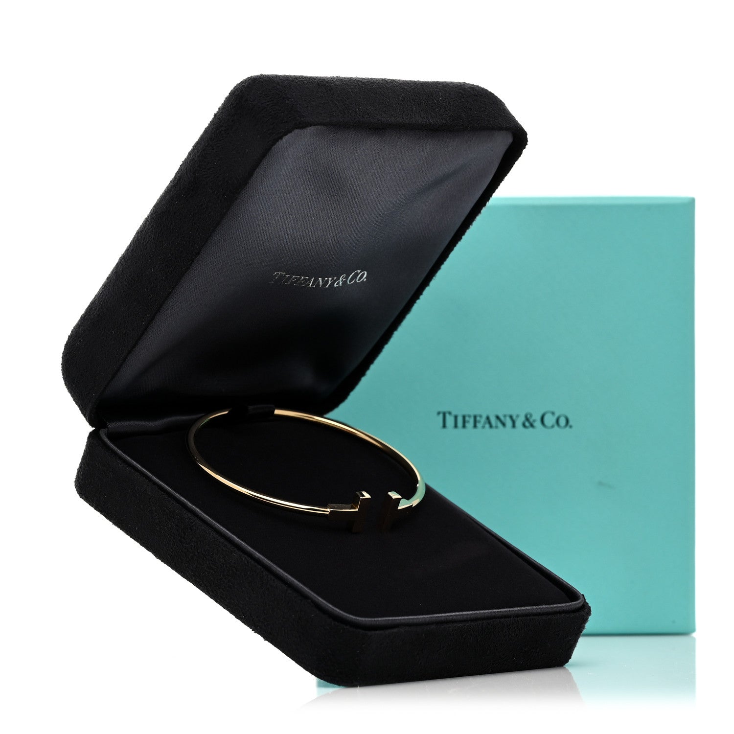 Tiffany 18K Yellow Gold T Wire Bracelet 5 of 5