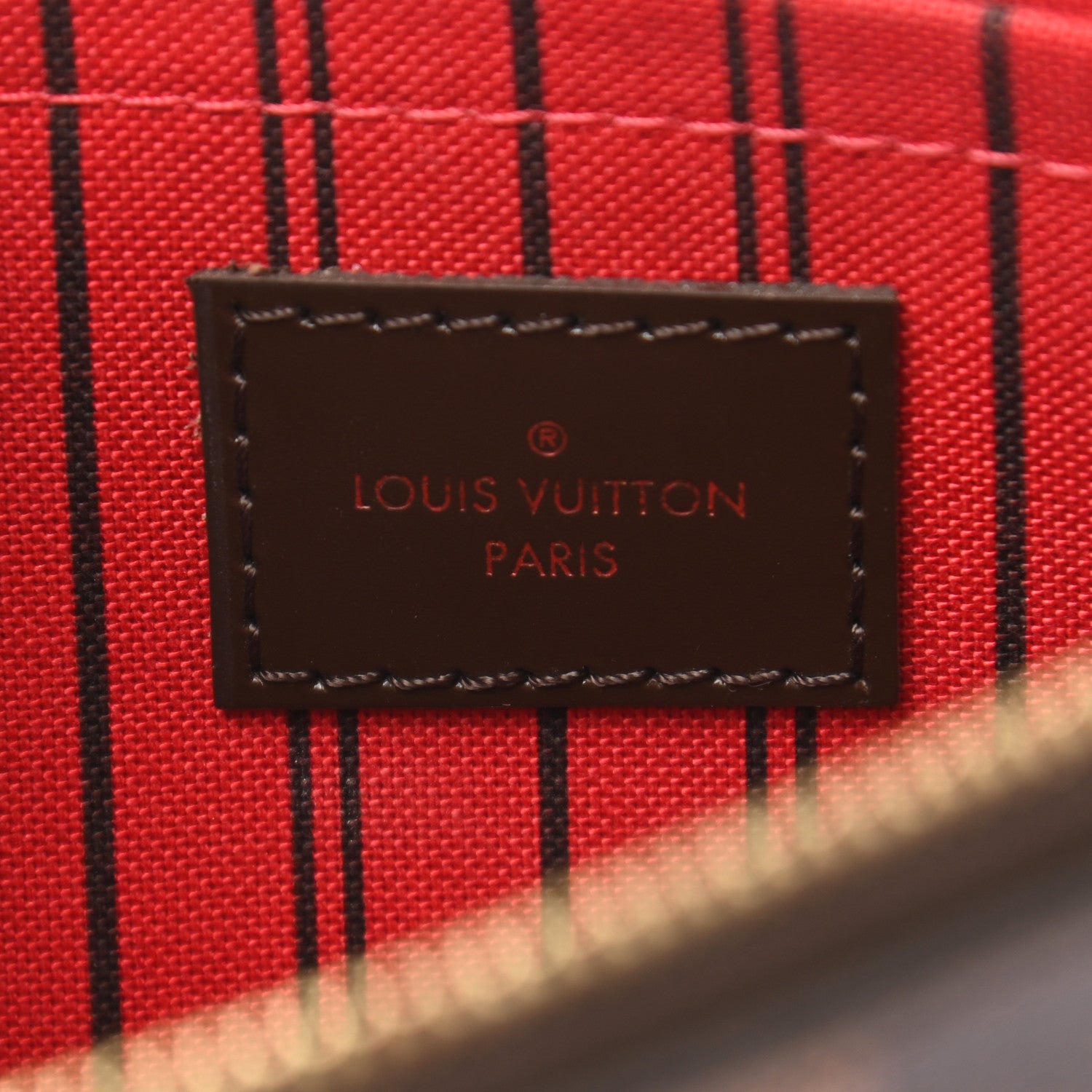 Louis Vuitton Damier Ebene Neverfull MM GM Pochette 6 of 8