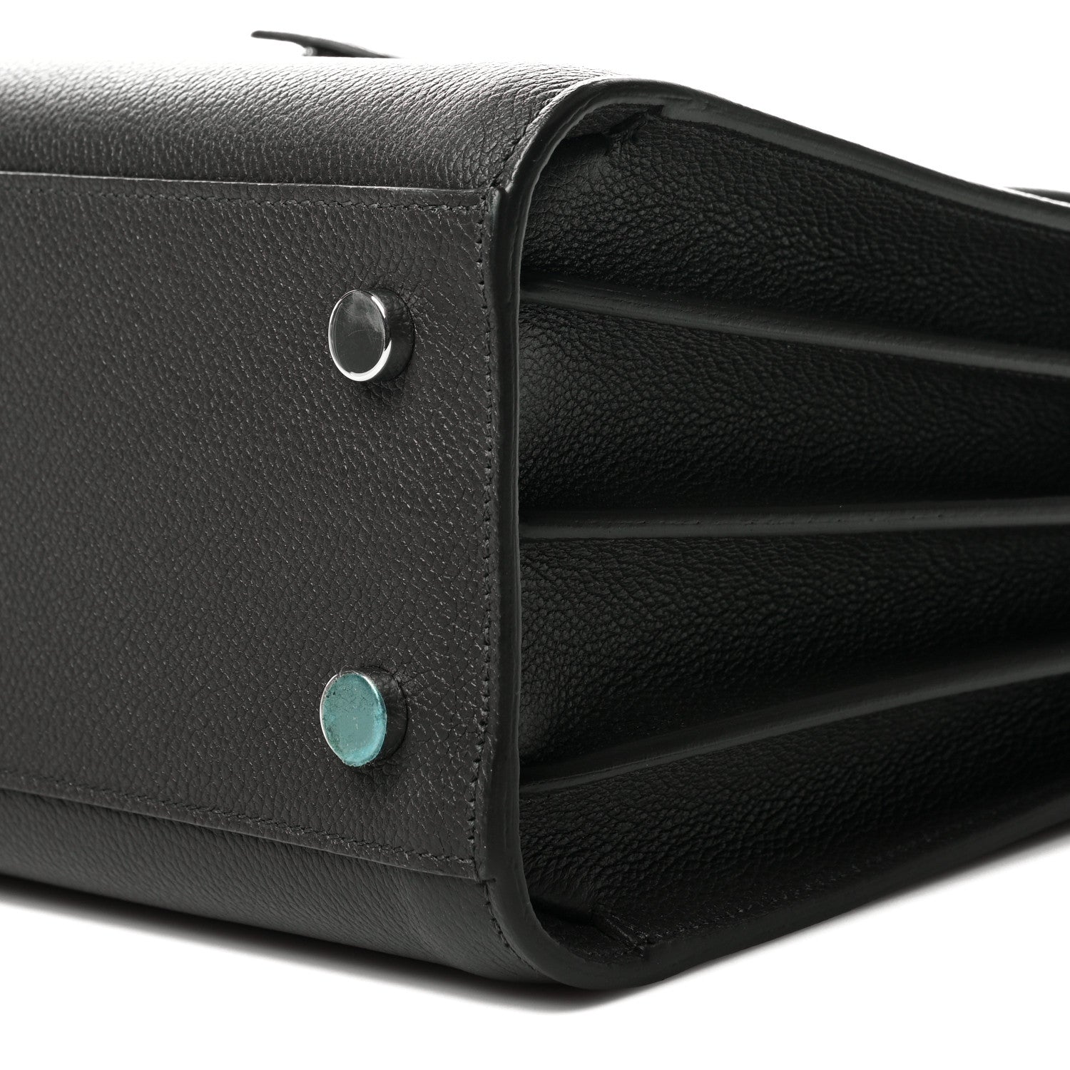 Saint Laurent Grained Calfskin Baby Sac De Jour Coal 10 of 11
