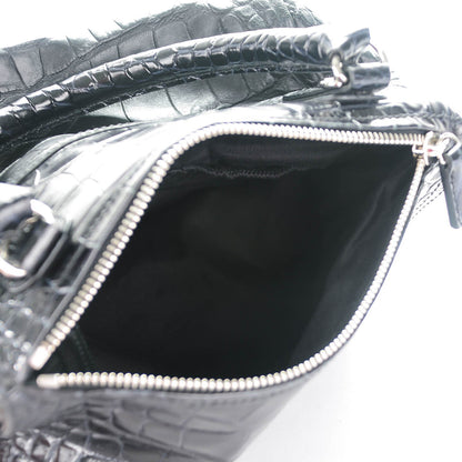Givenchy Calfskin Crocodile Embossed Small Pandora Black 5 of 7