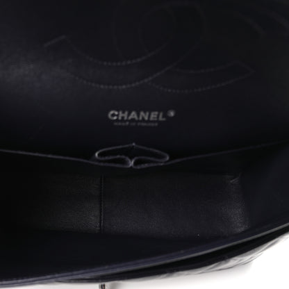 Chanel Lambskin Quilted Jumbo Double Flap Navy 5 of 10