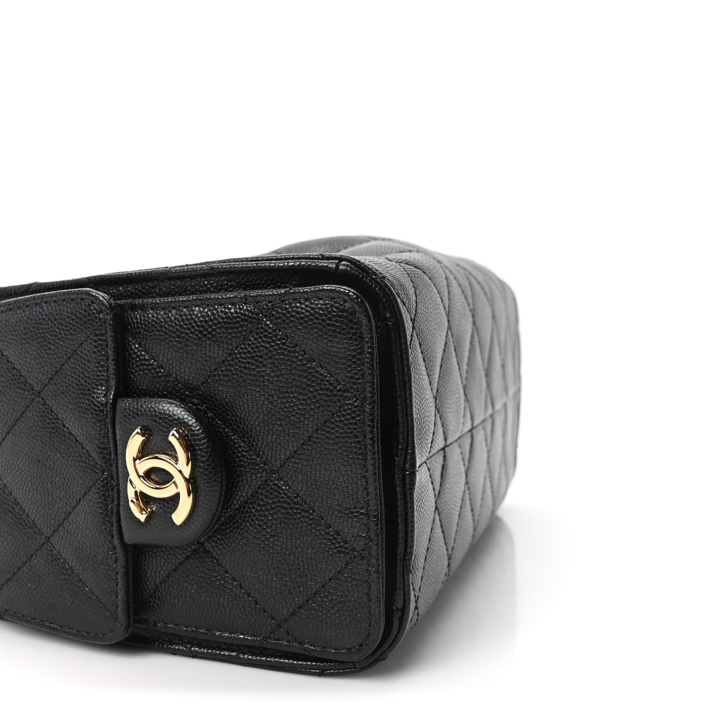 Caviar Quilted Mini Chanel 25 Handbag Black