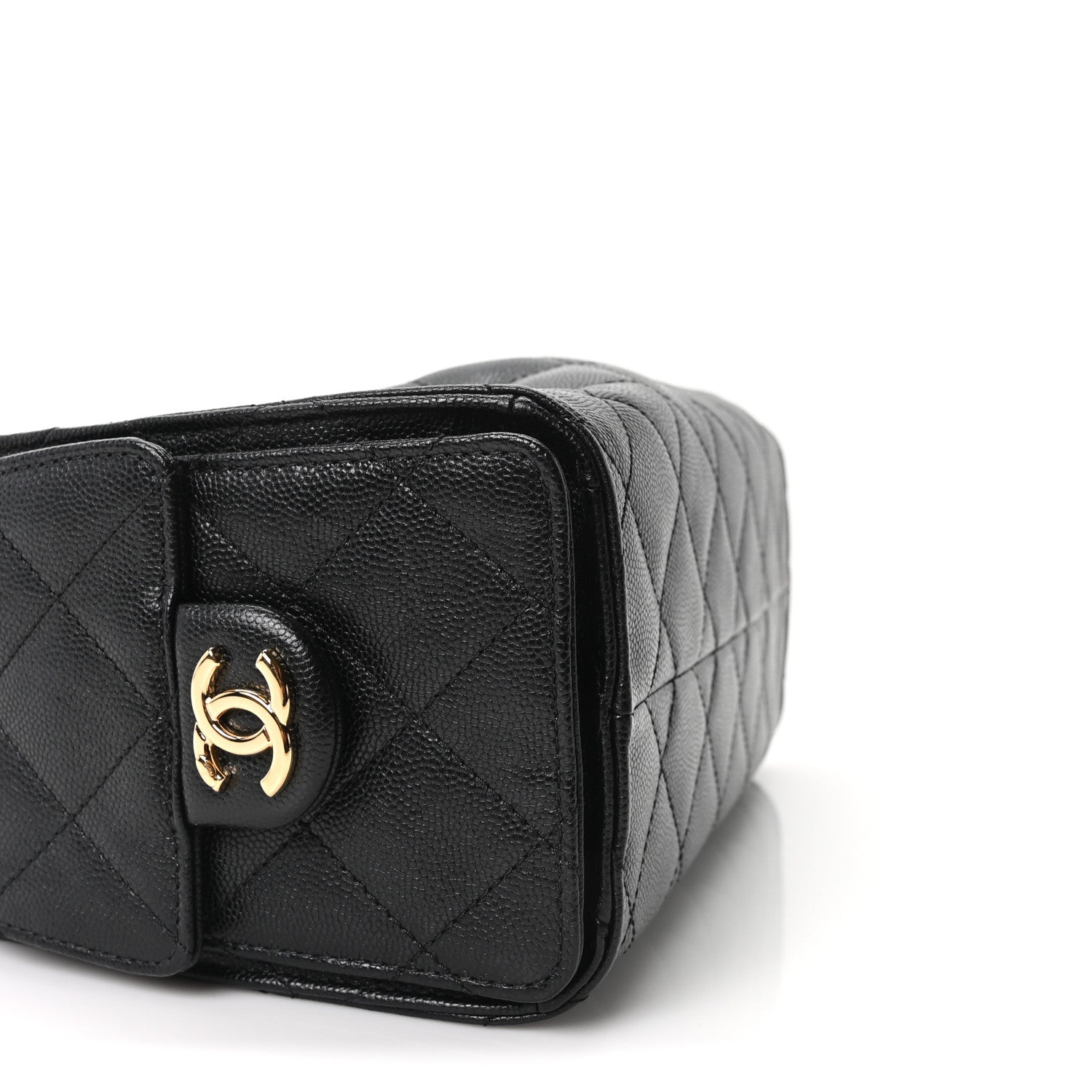 Chanel Caviar Quilted Mini Chanel 25 Handbag Black 9 of 10