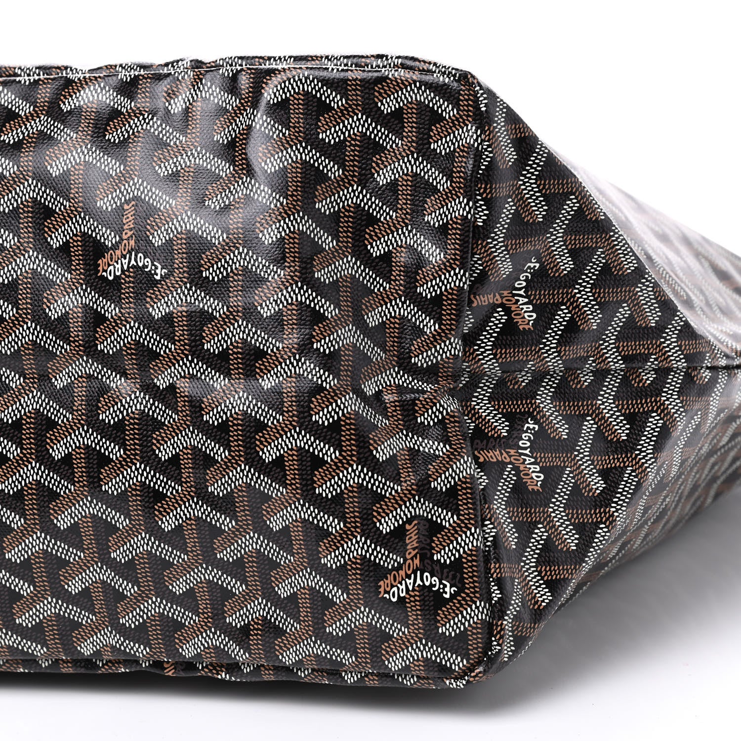 Goyard Goyardine Saint Louis GM Black Gold 8 of 10