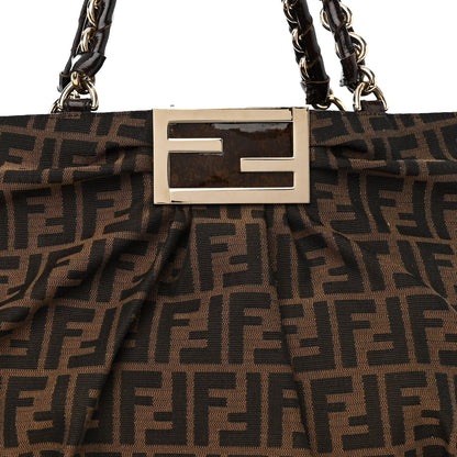 Fendi Zucca Mia Tote Tobacco 7 of 10