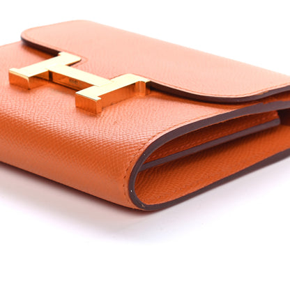Hermes Epsom Constance Short Wallet Orange 9 of 12