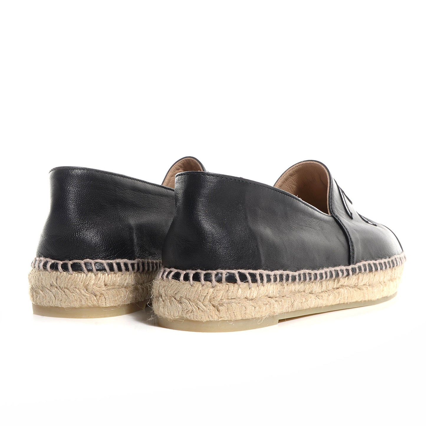 Lambskin Espadrilles Black 42