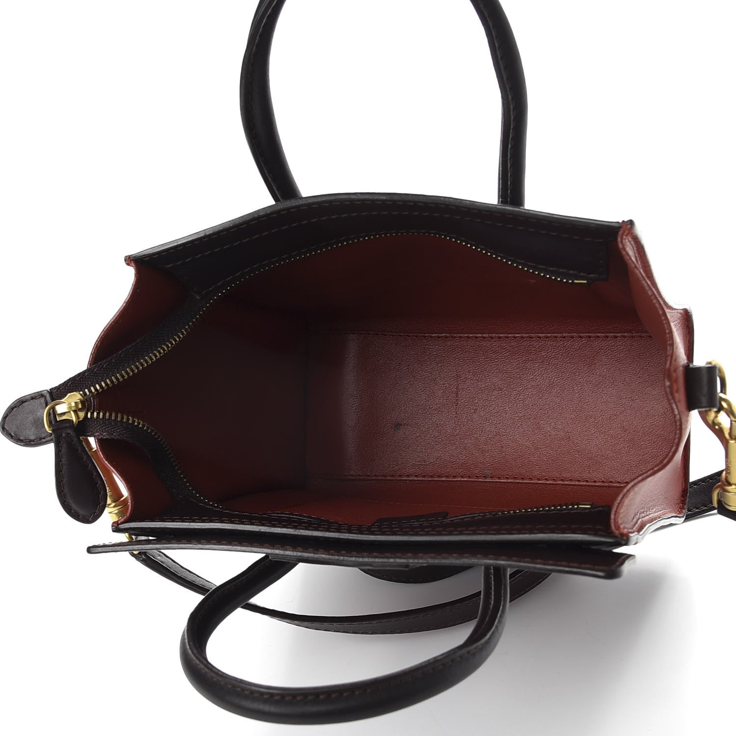 Celine Satin Calfskin Nano Tri-Color Luggage Orchid 5 of 10