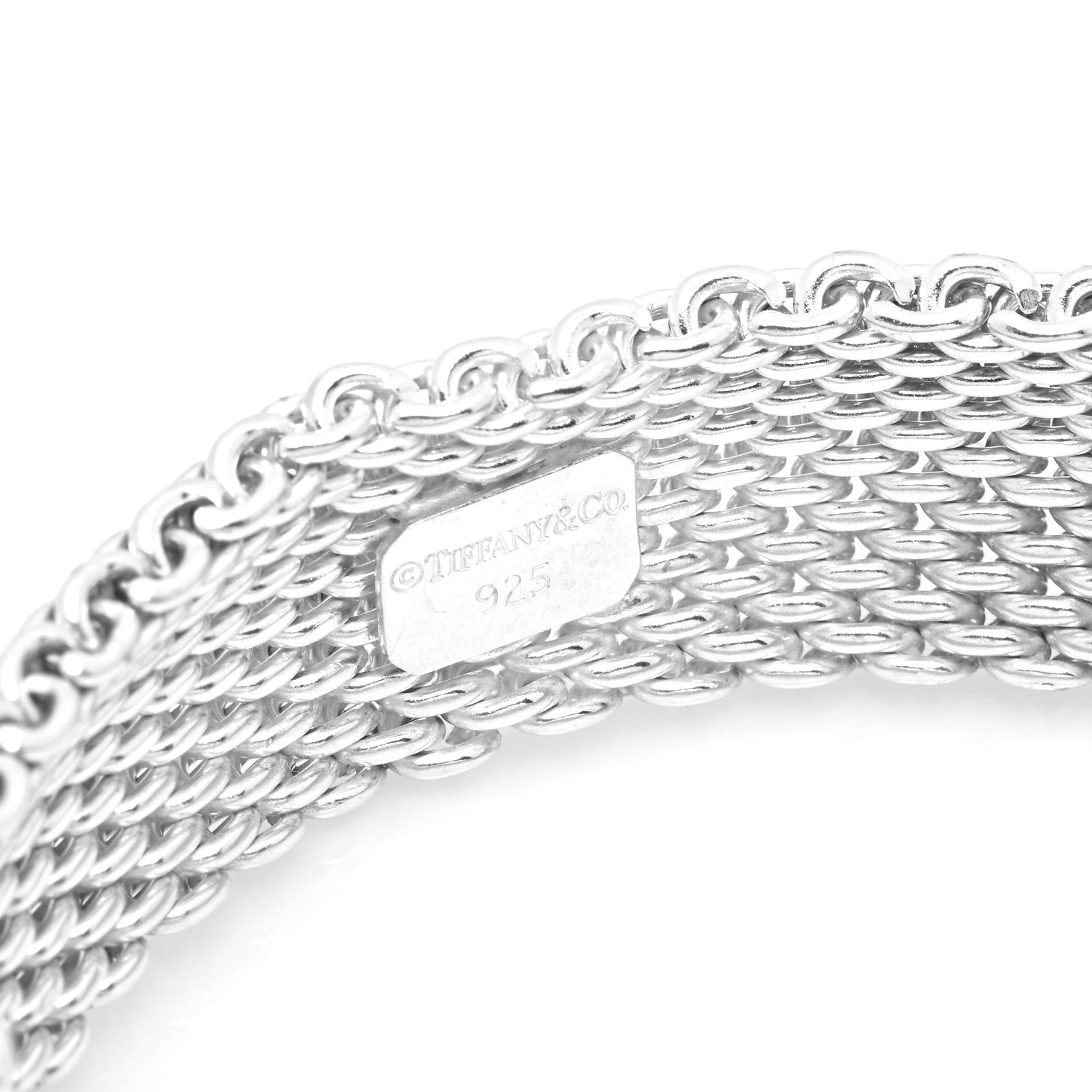 Tiffany Sterling Silver Somerset Mesh Bracelet 3 of 3