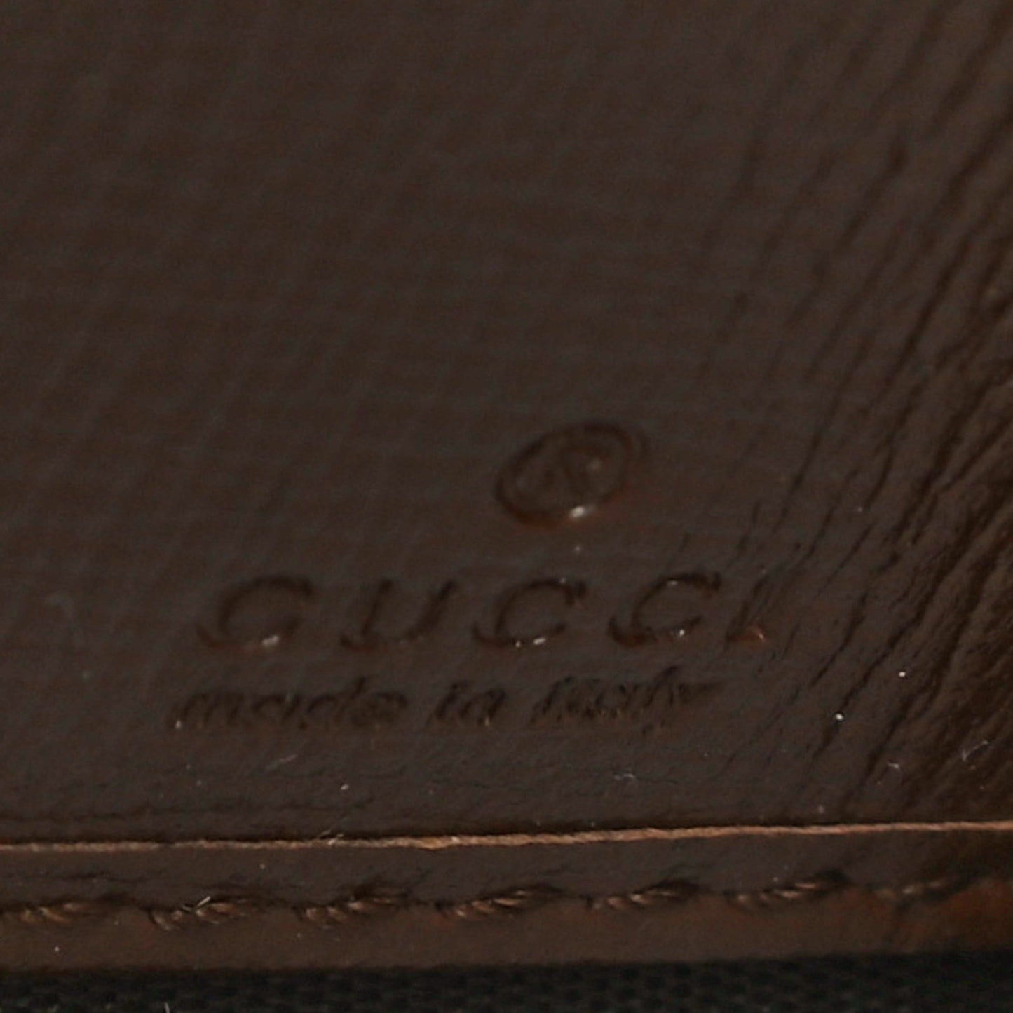 GG Supreme Monogram Azalea Calfskin Horsebit 1955 Wallet On Chain Beige Ebony Brown Sugar