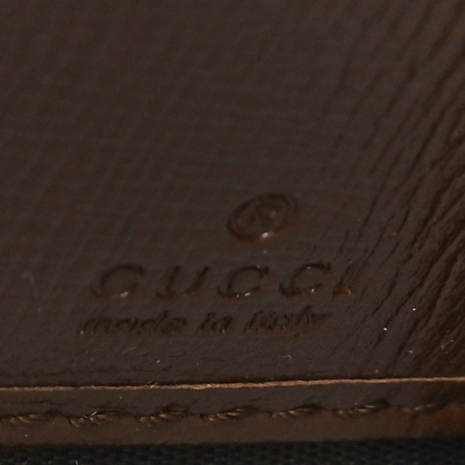 Gucci GG Supreme Monogram Azalea Calfskin Horsebit 1955 Wallet On Chain Beige Ebony Brown Sugar 7 of 11