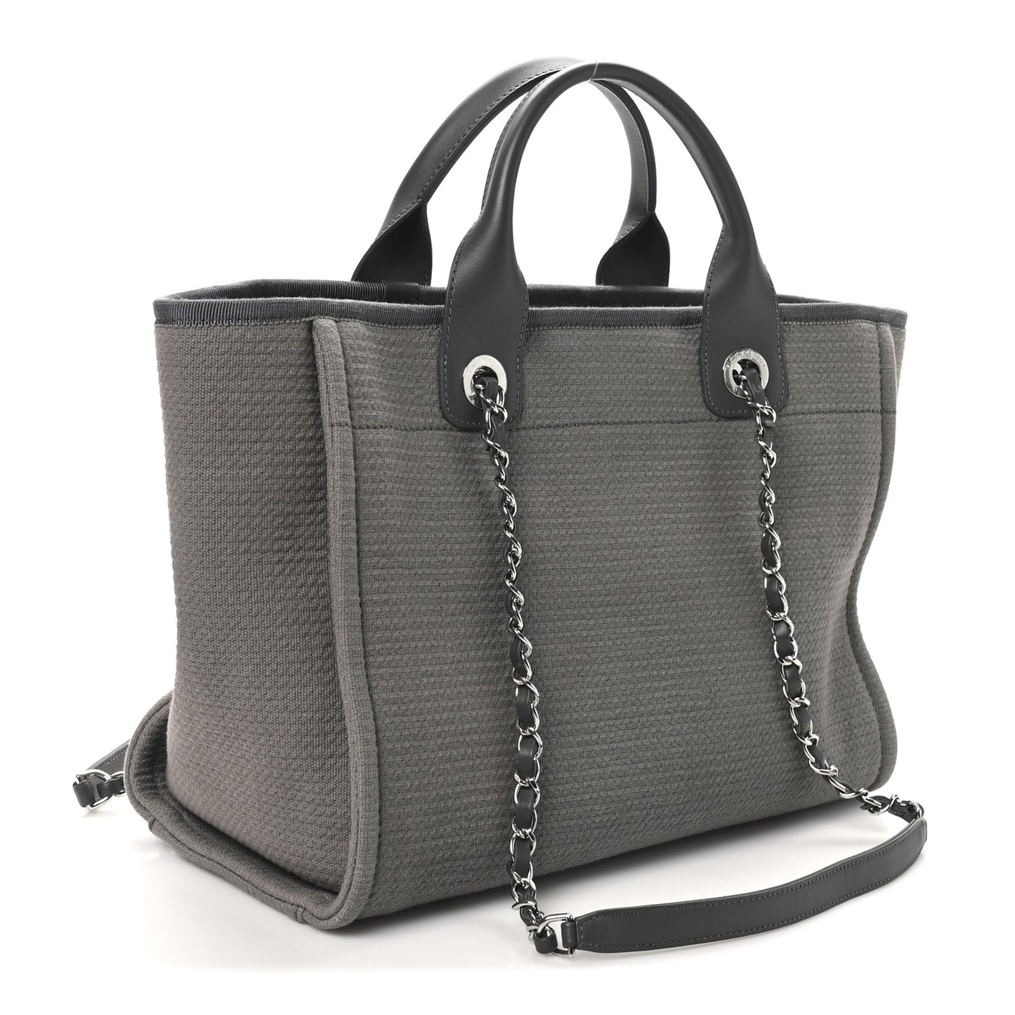 Mixed Fibers Small Deauville Tote Grey
