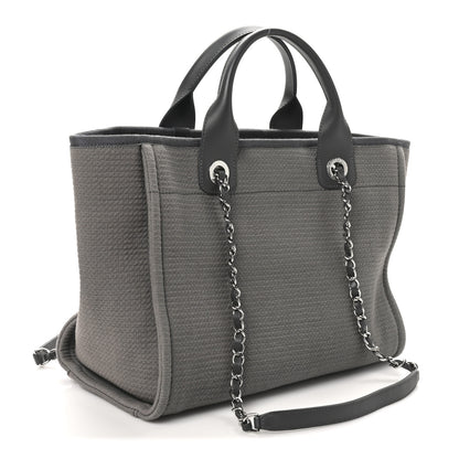 Chanel Mixed Fibers Small Deauville Tote Grey 4 of 11