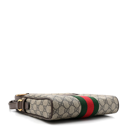 Gucci GG Supreme Monogram Web Small Ophidia Messenger Bag Brown 4 of 11