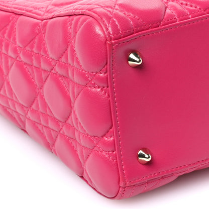 Christian Dior Lambskin Cannage Medium Lady Dior Pink 9 of 10