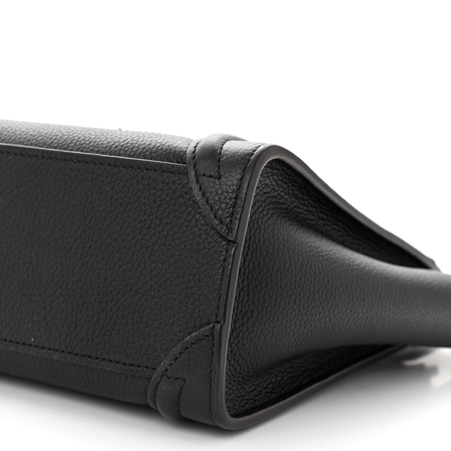 Celine Drummed Calfskin Nano Luggage Black 10 of 10