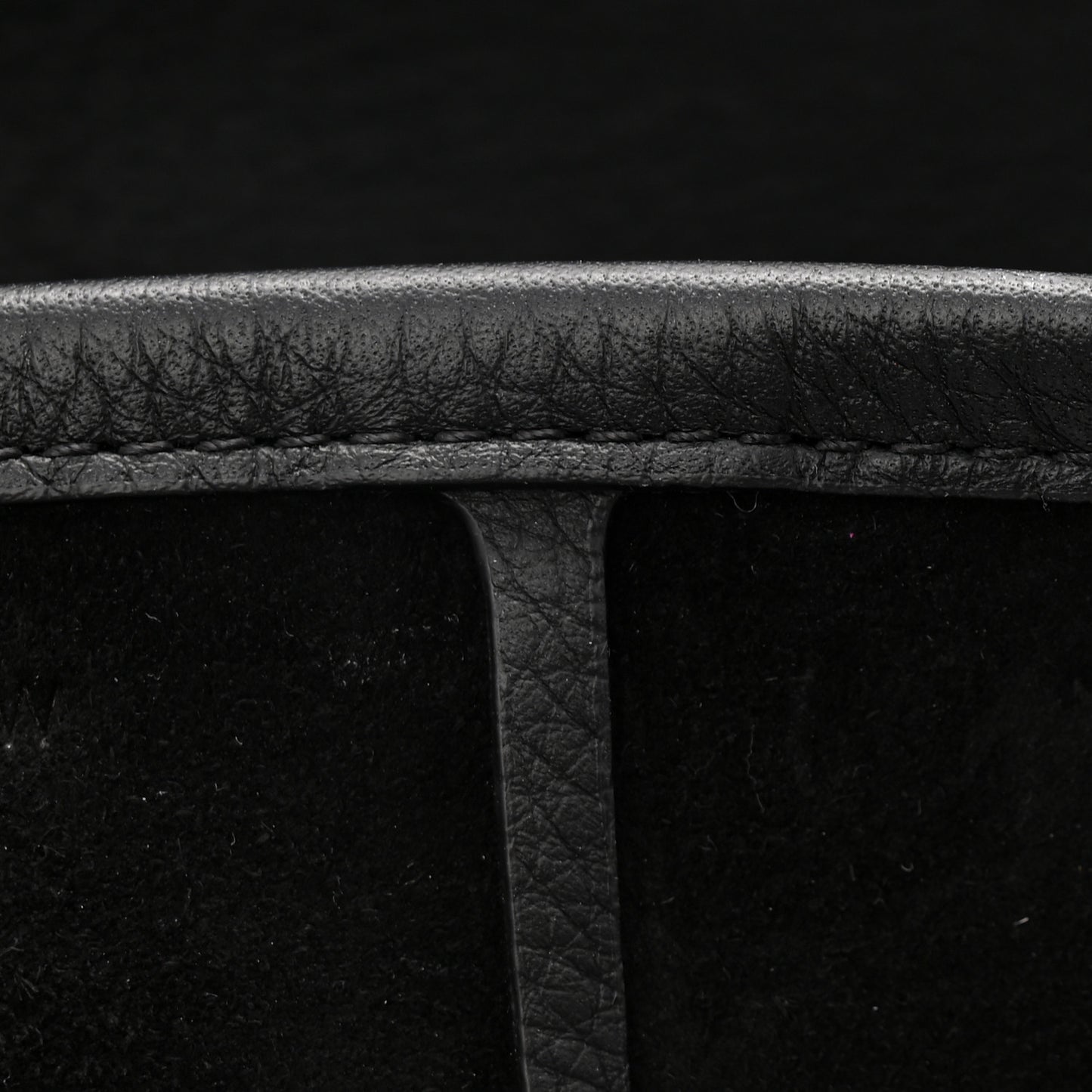 Grained Calfskin Medium N/S Park Tote Black