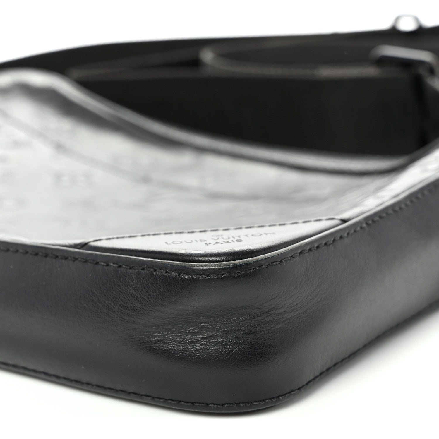 Louis Vuitton Calfskin Monogram Shadow Duo Messenger Black 9 of 10