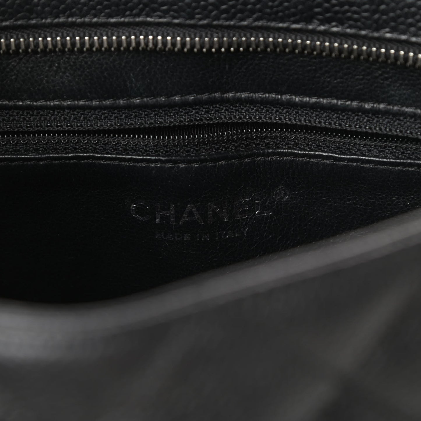 Caviar Quilted Medallion Tote Black