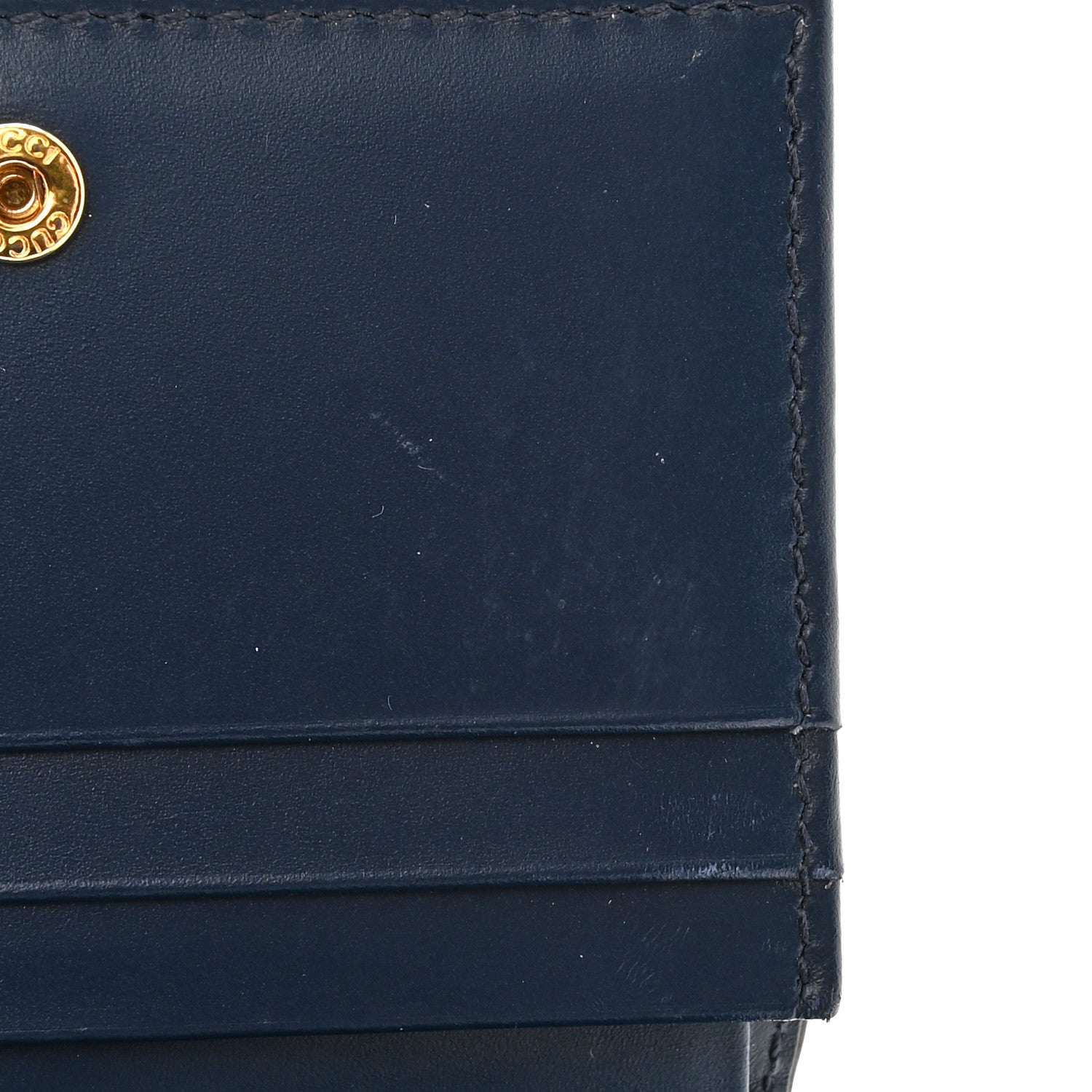 Gucci Guccissima Card Case Wallet Blue 12 of 13