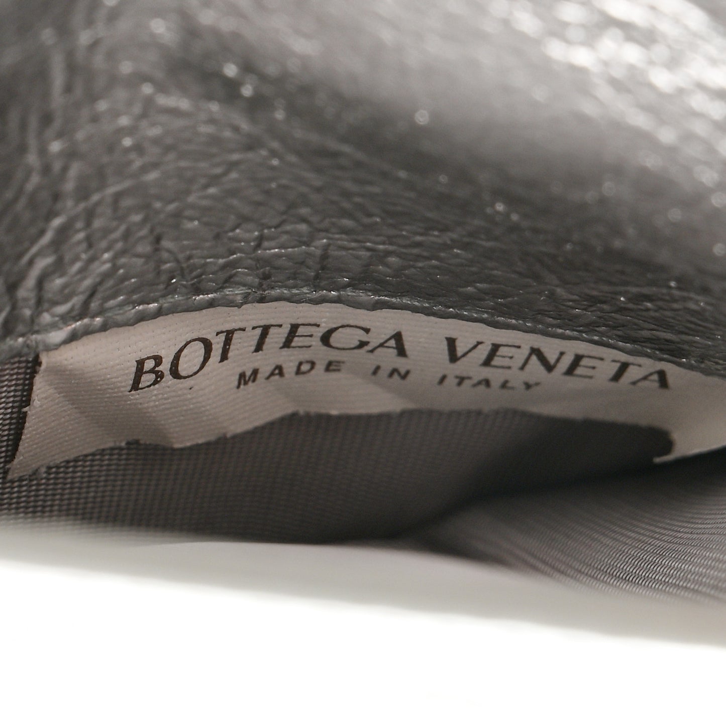 Metallic Nappa Intrecciato Small Bi-Fold Zip Wallet Silver