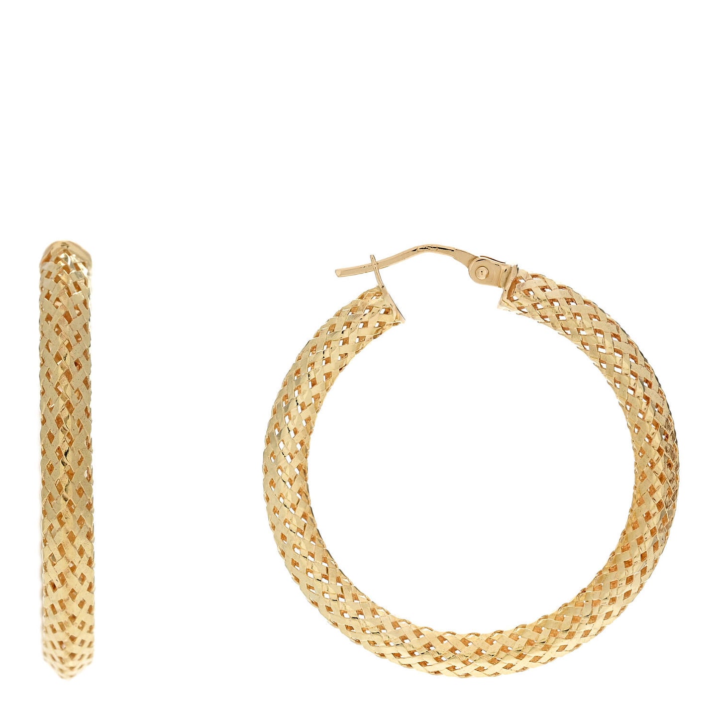 18K Yellow Gold Primavera Hoop Earrings