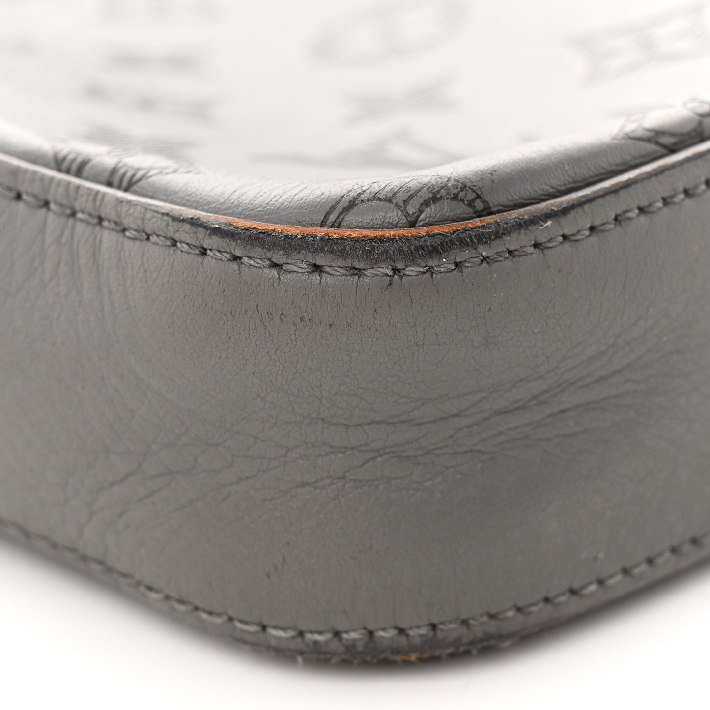 Calfskin Monogram Shadow Duo Messenger Anthracite Gray