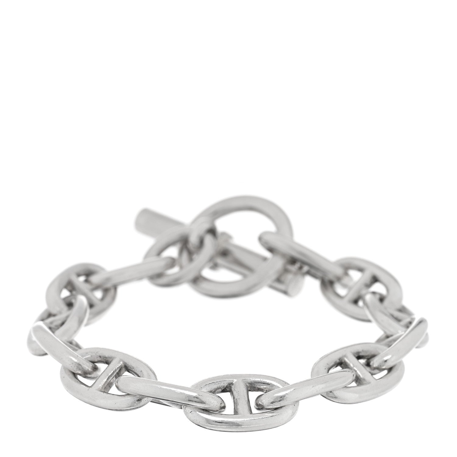 Hermes Sterling Silver GM Chaine d'Ancre Bracelet 1 of 3