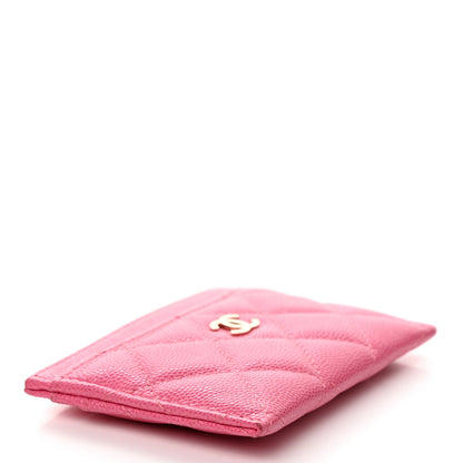 Chanel Caviar Quilted Card Holder Fuchsia 4 of 9
