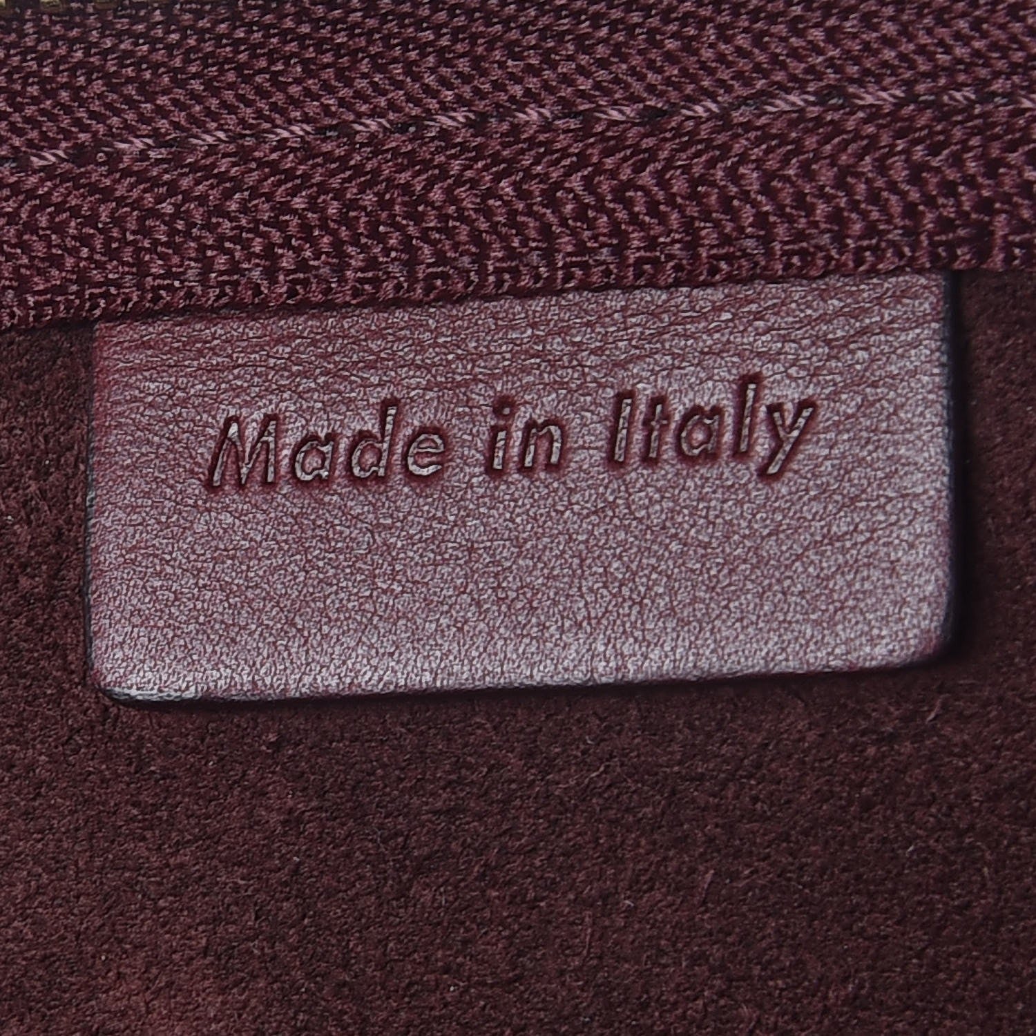 Celine Natural Calfskin Flat Bag Burgundy 7 of 10