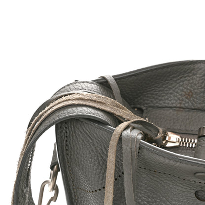 Balenciaga Veau Grana Perforated Blackout Hardware City Gris Acier 13 of 14