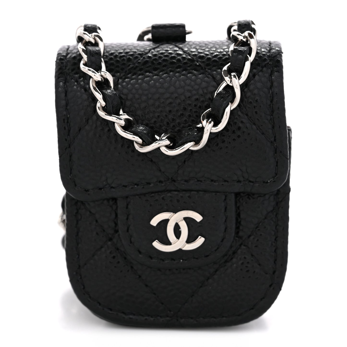Caviar Quilted Airpods Pro Case Black