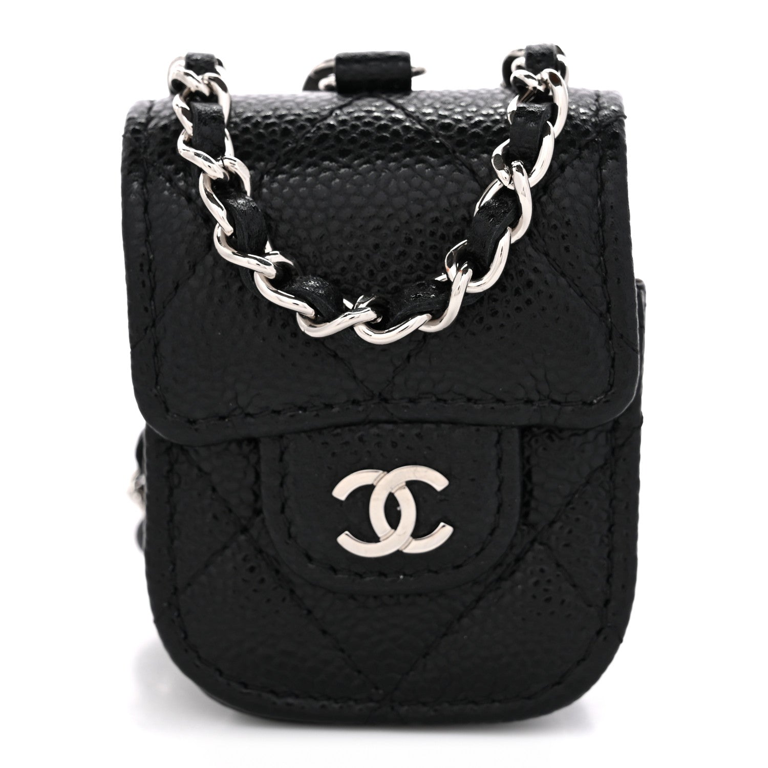 Chanel Caviar Quilted Airpods Pro Case Black 1 of 11