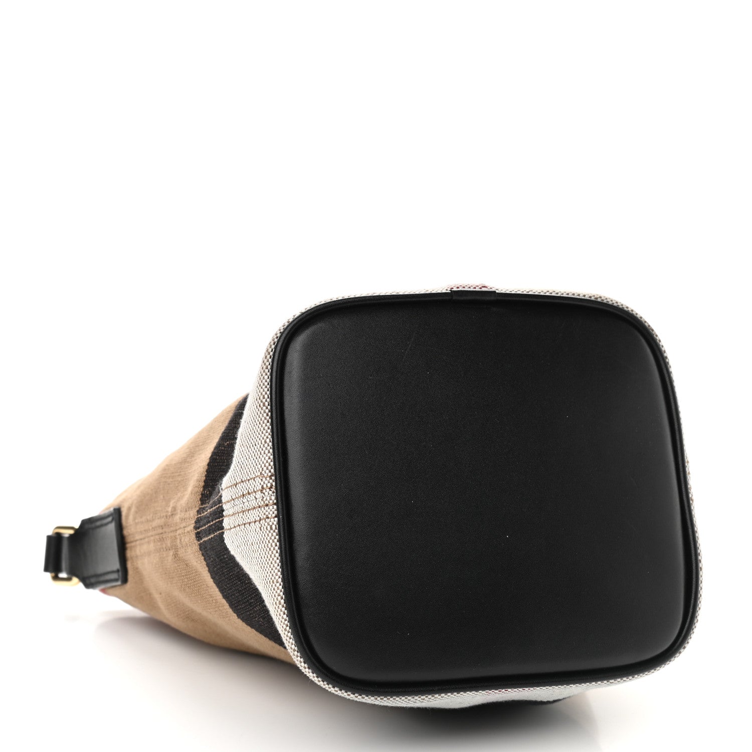 Burberry Canvas Mega Check Mini Ashby Tassel Crossbody Black 5 of 10